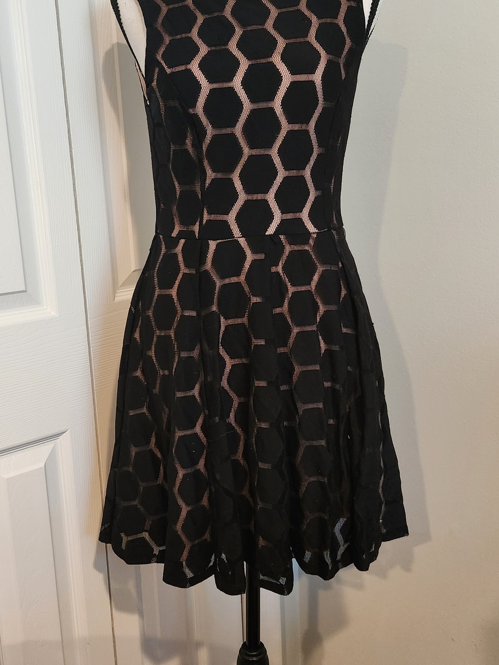 As U Wish Black Elegant Mini Dress